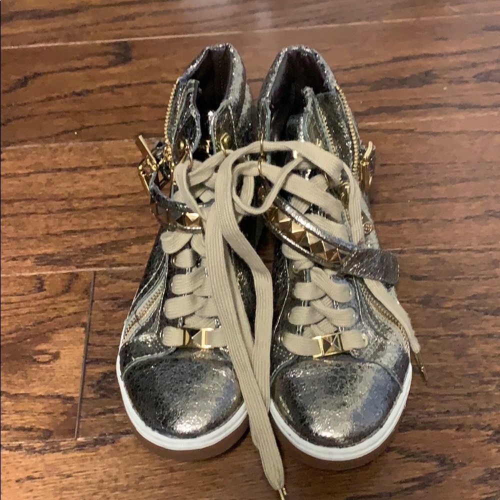 MK gold high tops